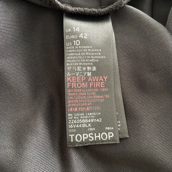 Topshop Black Velvet Plunge Front Jumpsuit - Picture 15 of 15